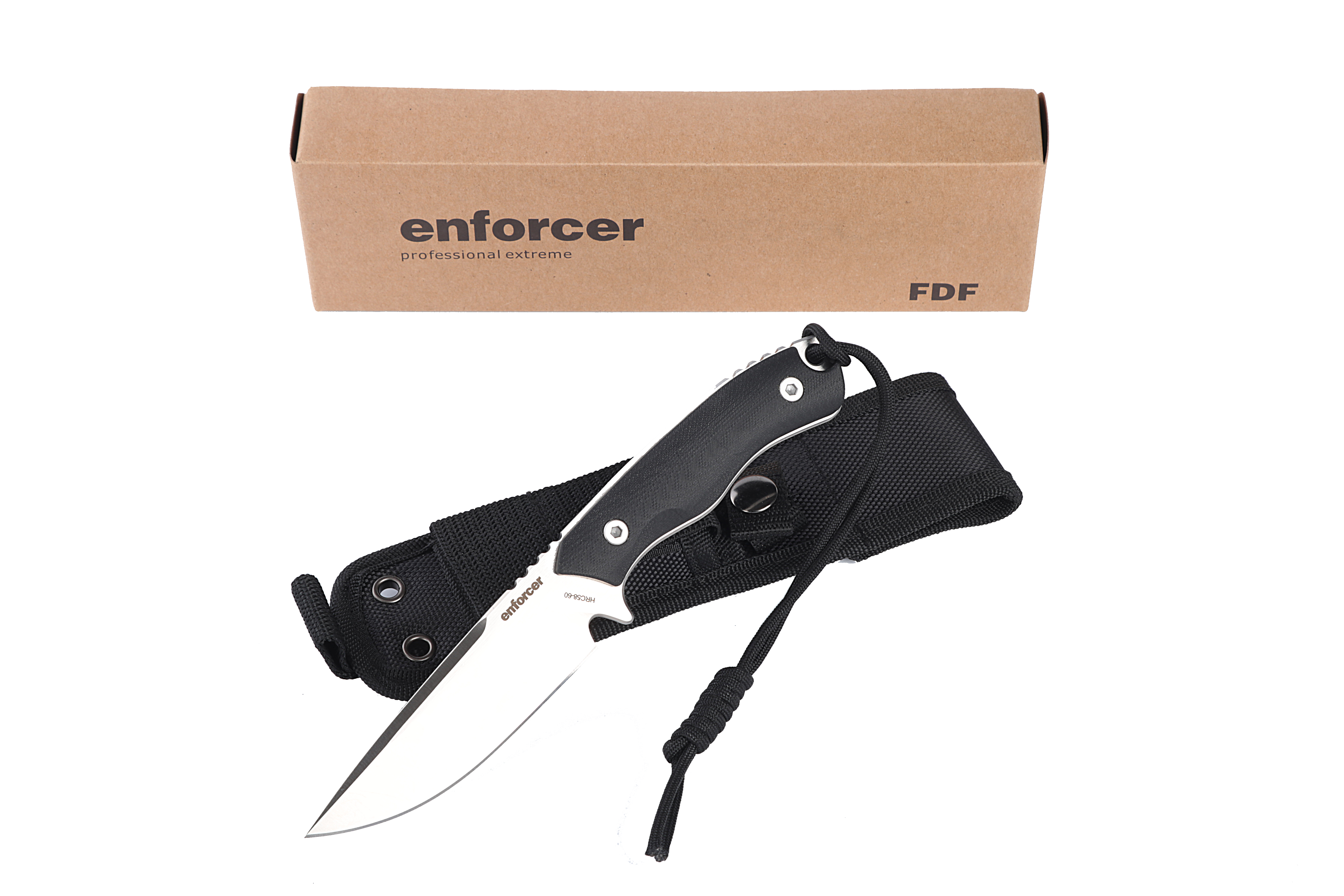 enforcer FDF mit Nylon Etui, G 10 Griffschalen in schwarz
